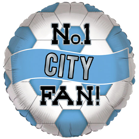 No.1 Football Fan City Foil Balloon