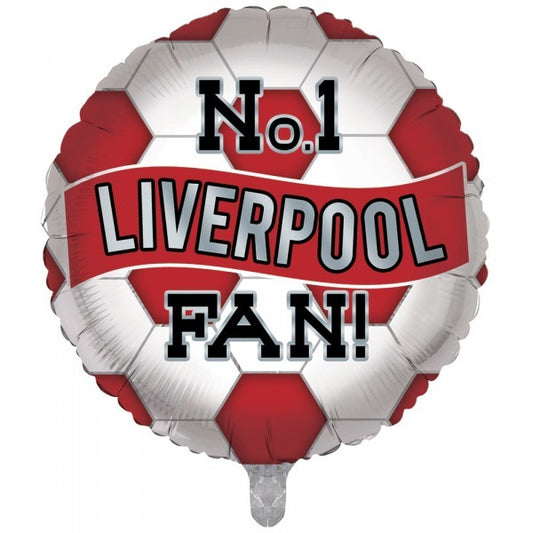 No.1 Football Fan Liverpool Foil Balloon