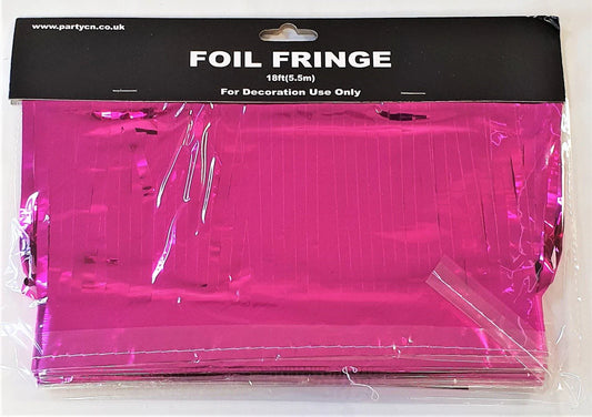 Pink Foil Fringe 5.5m