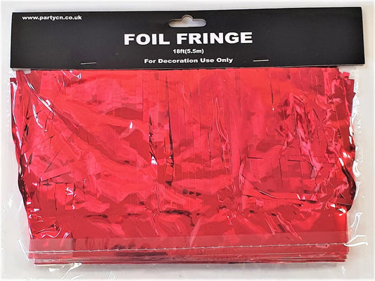 Red Foil Fringe 5.5m