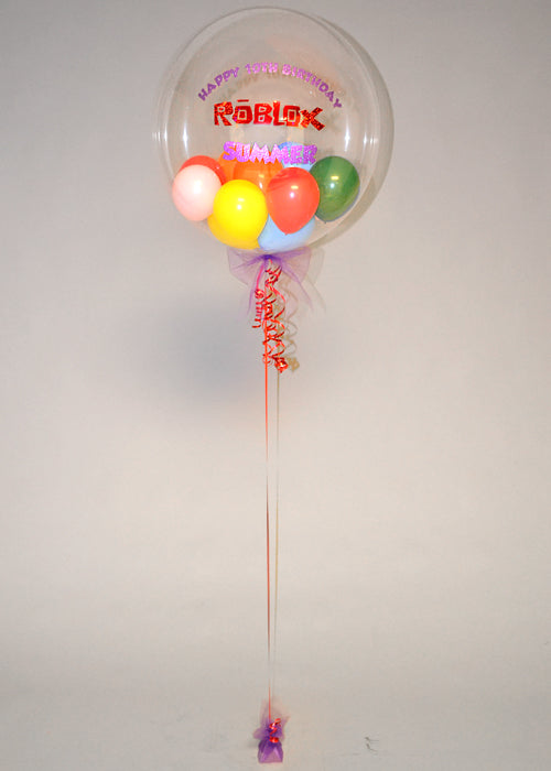 Personalised Roblox Mini Balloon Filled Bubble Balloon