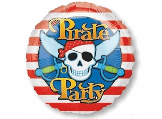 Pirate Party Happy Birthday Foil Balloon