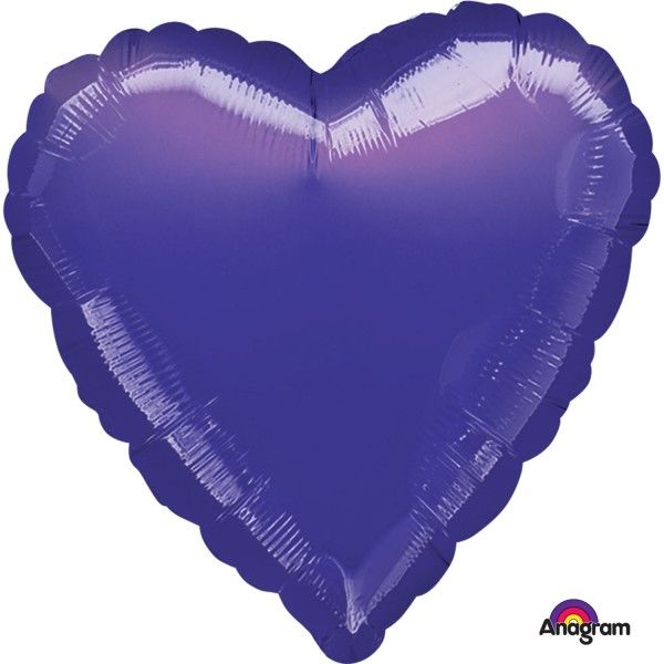 Purple Heart Foil Balloons