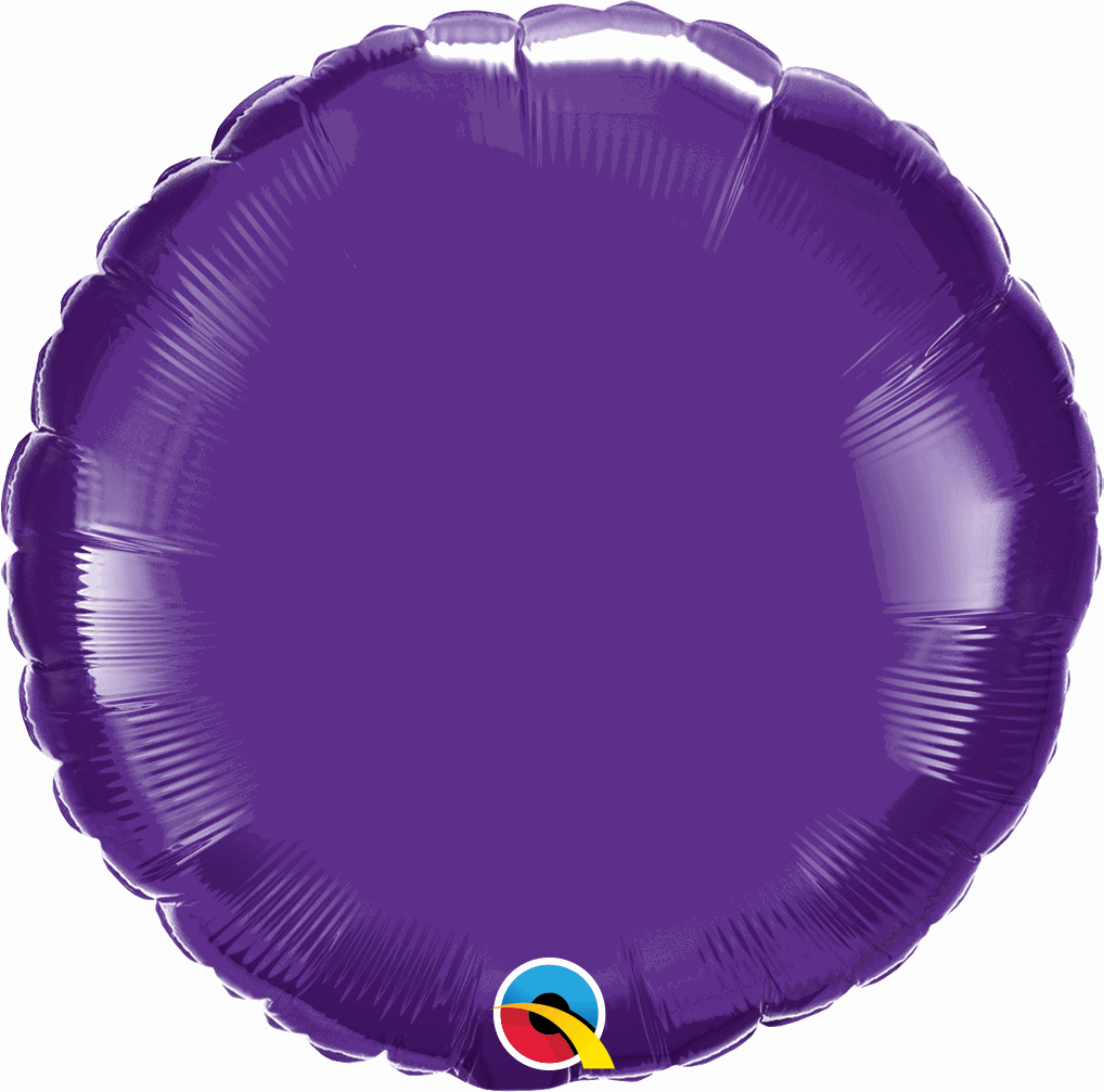 Purple Round Foil Balloon 