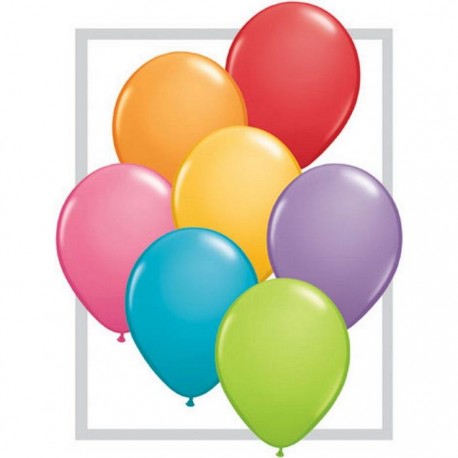 Qualatex Festive Assorted Colour Balloons 25 Pack