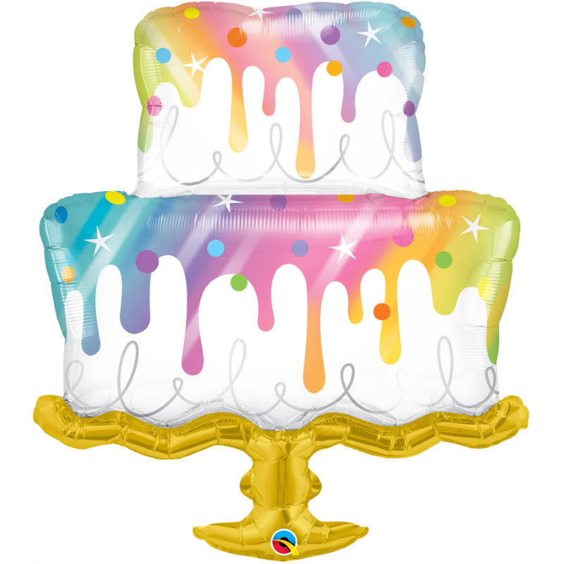 Rainbow Cake Shape Balloon