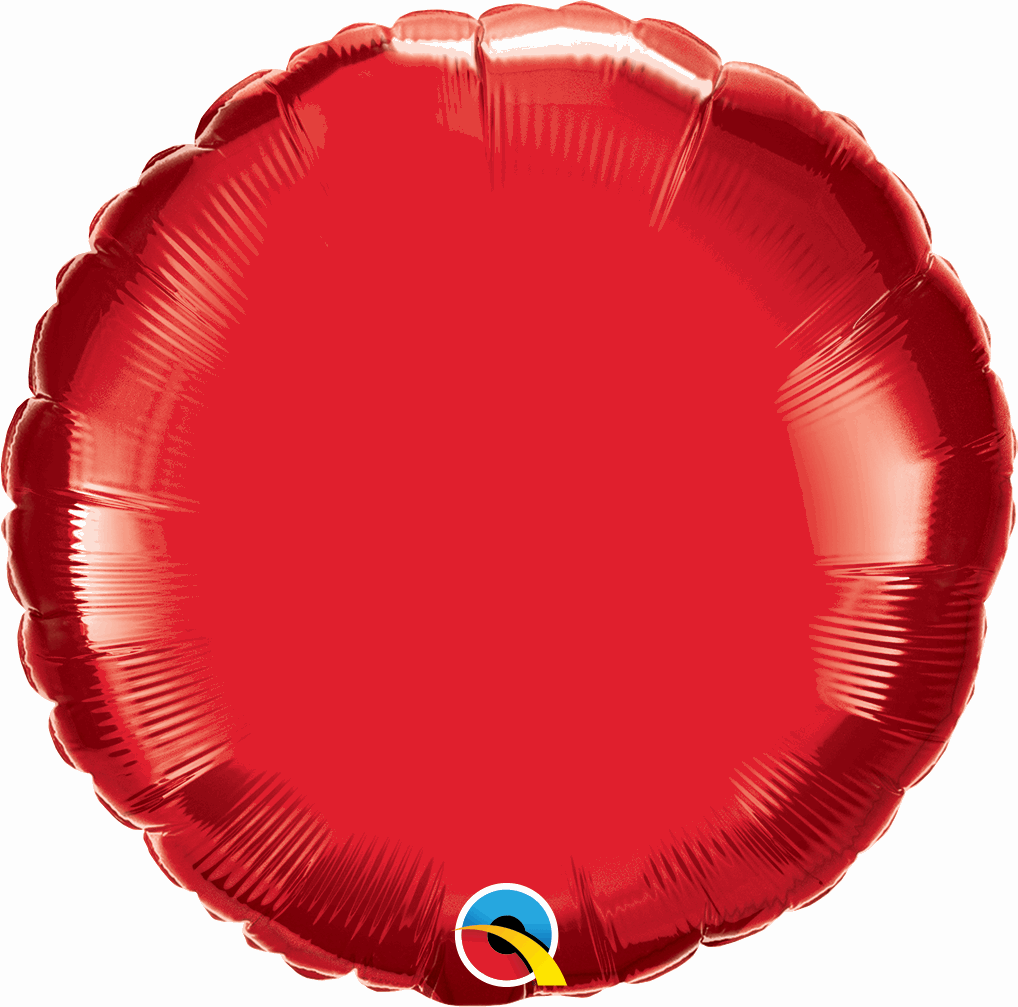 Red Round Foil Balloon 