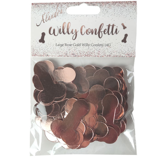 Rose Gold Willy Confetti