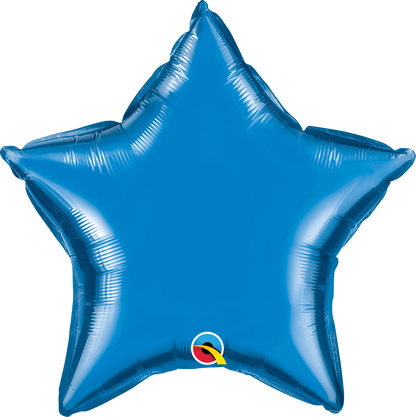 Royal Blue Star Foil Balloons