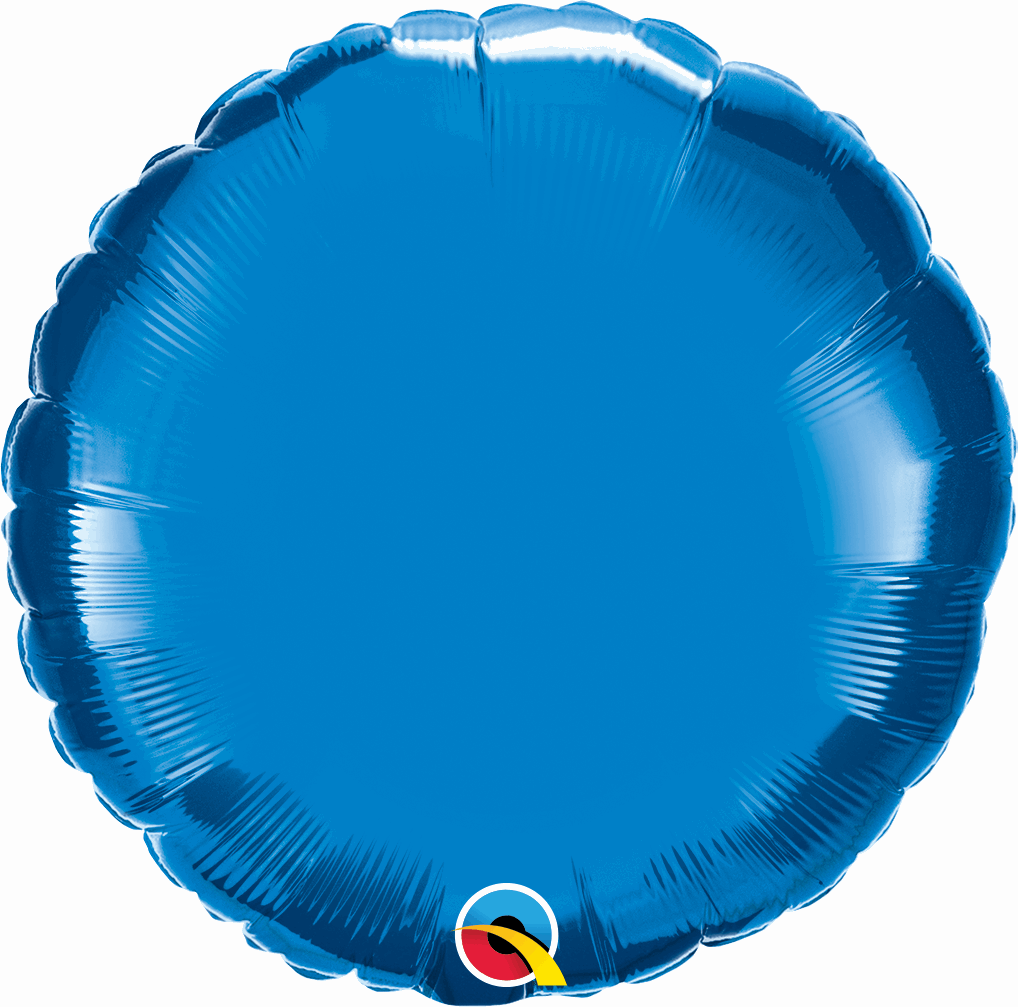 Royal Blue Round Foil Balloon 