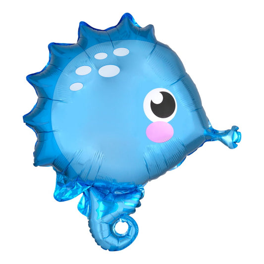 Seahorse Blue Shape Balloons