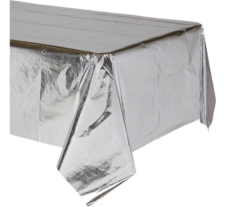 Metallic Silver Tablecover