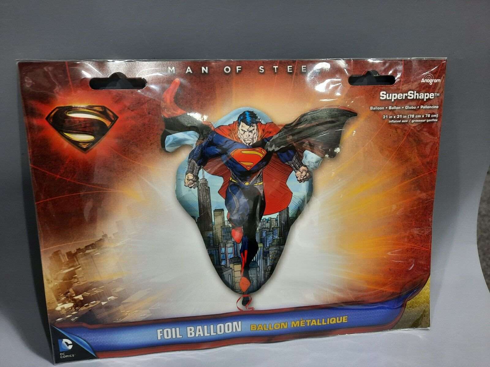 Superman Shape Foil Balloon Package