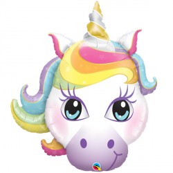 Unicorn Pastel Head Shape Balloon