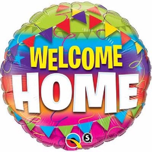 Welcome Home Pennants 18 Inch Foil Balloon Measures approx. 18".