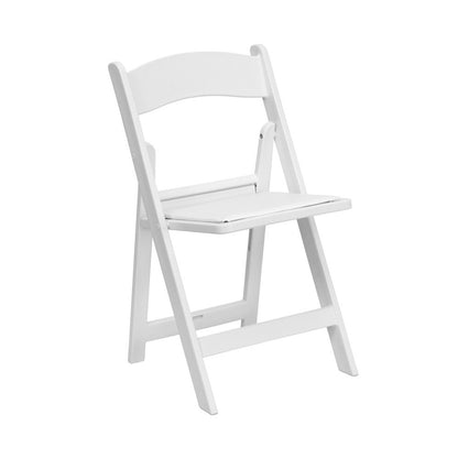 White Resin Fold Up Chair
