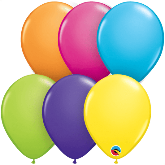 Qualatex Tropical Assorted Colour Balloons 25 Pack