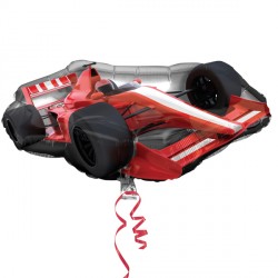 Red Formula 1 Racing Car Shaped Foil Balloon