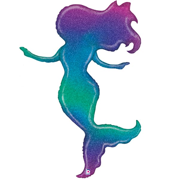 Glitter Mermaid Shape Balloon