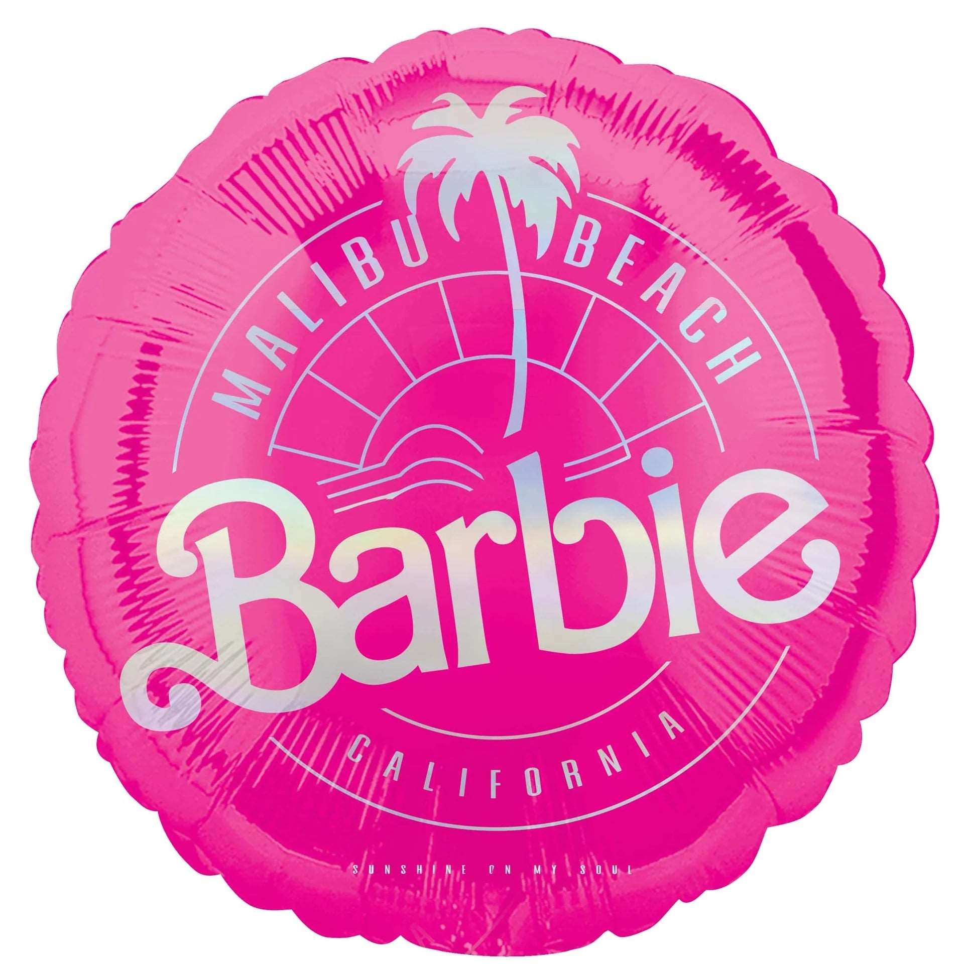 Barbie Malibu Beach 18 inch Foil Balloon Sold: Single Approx. size: 43cm / 18 in