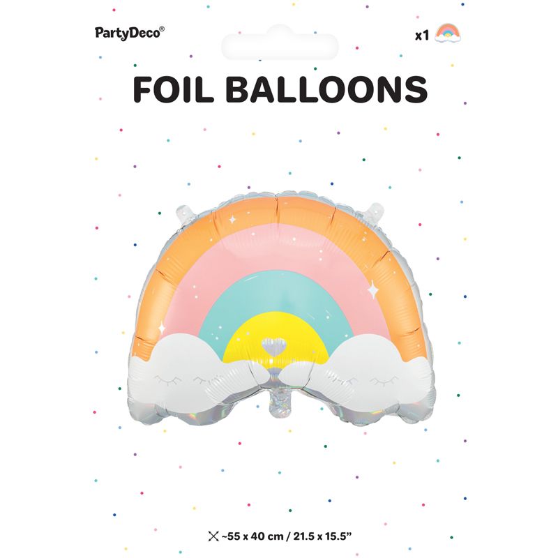 Pastel Rainbow Shape Foil Balloon