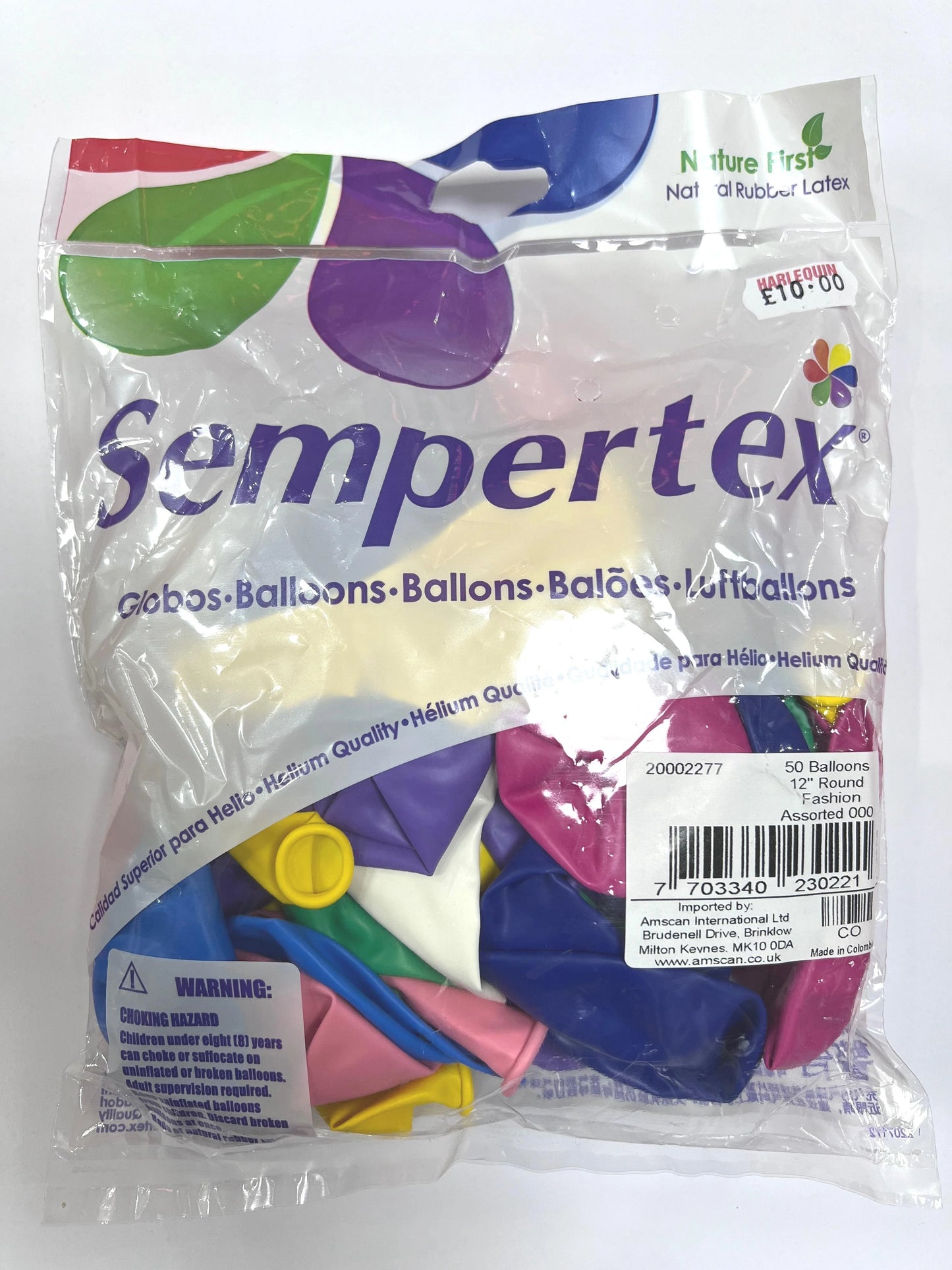 Sempertex 12" Fashion Balloons 50 Pack ( Assorted )