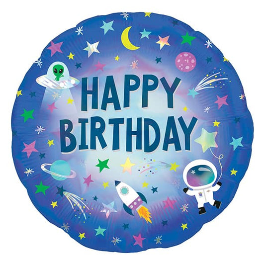 Outer Space Birthday Foil Balloon