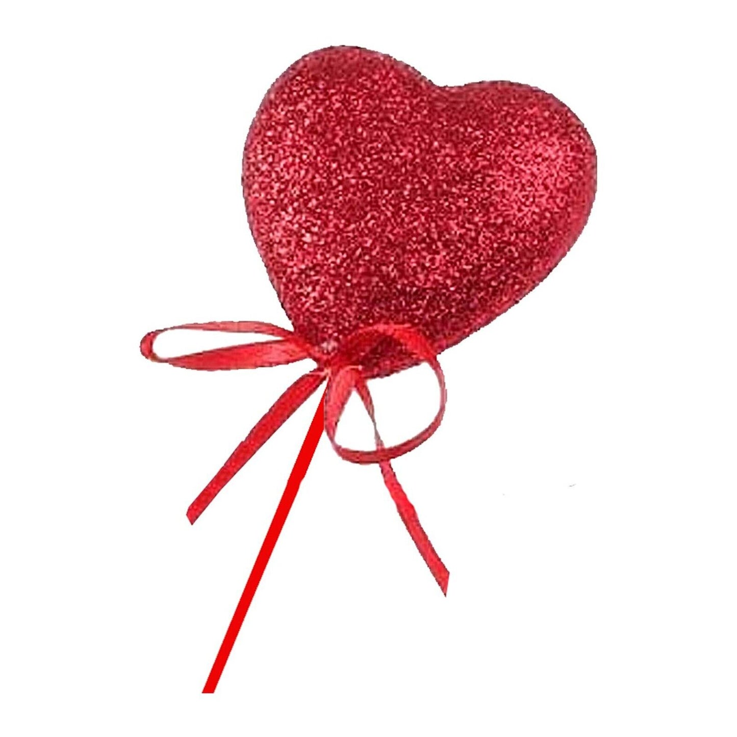 Glitter Hearts On Sticks 6 Pack single image